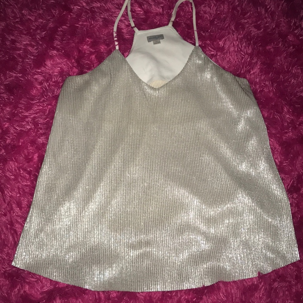 Metallic Silver Top